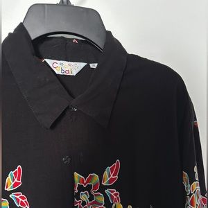 Hibiscus Dolphin Dad Shirt